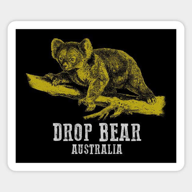 Drop Bear Sticker by Toby Wilkinson